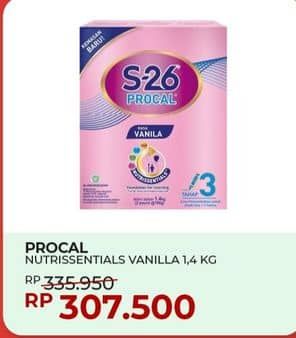 Promo Harga S26 Promise Susu Pertumbuhan Vanilla 1400 gr - Yogya