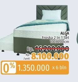 Promo Harga ALGA Froska Bed Set 100x200cm  - LotteMart