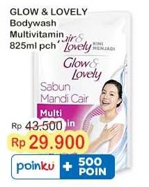 Promo Harga Glow & Lovely (fair & Lovely) Body Wash Multivitamin 825 ml - Indomaret