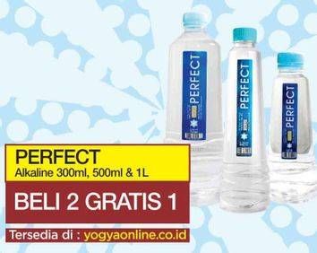 Promo Harga PERFECT Alkaline Water 300mL, 500mL, 1L per 2 botol - Yogya