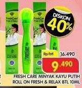 Promo Harga Fresh Care Minyak Angin Press & Relax Kayu Putih 10 ml - Superindo