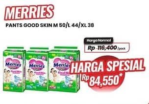 Promo Harga Merries Pants Good Skin M50, L44, XL38 38 pcs - Carrefour