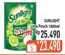 Promo Harga SUNLIGHT Pencuci Piring Jeruk Nipis 100 1600 ml - Hypermart