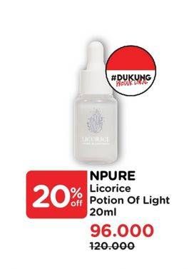 Promo Harga Npure Licorice Potion of Light Serum 20 ml - Watsons