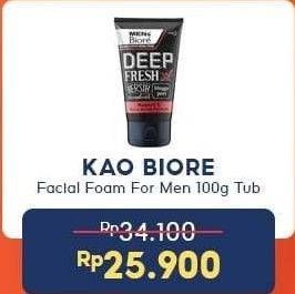 Promo Harga BIORE MENS Facial Foam 100 gr - Indomaret