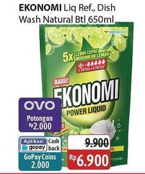 Promo Harga Ekonomi Pencuci Piring Power Liquid 650 ml - Alfamidi