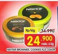 Promo Harga NABATI Nextar Cookies Brownies Choco Delight, Nastar Pineapple Jam 336 gr - Superindo