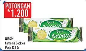Promo Harga NISSIN Cookies Lemonia Lemon 130 gr - Hypermart