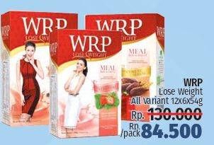 Promo Harga WRP Lose Weight Meal Replacement All Variants 324 gr - LotteMart