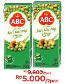 Promo Harga ABC Minuman Sari Kacang Hijau per 2 box 250 ml - Alfamart