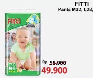 Promo Harga Fitti Pants L28, M32 28 pcs - Alfamart