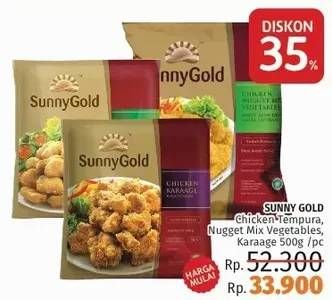 Promo Harga Sunny Gold Chicken Tempura/ Nugget Mix / Karaage  - LotteMart
