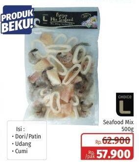 Promo Harga CHOICE L Seafood Mix 500 gr - Lotte Grosir