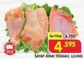 Promo Harga Ayam Sayap Tengah, Ujung per 100 gr - Superindo