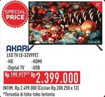 Promo Harga AKARI LE-32V99T2 LED TV  - Hypermart