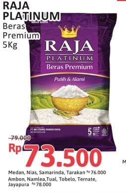 Promo Harga Raja Platinum Beras Slyp Super 5000 gr - Alfamidi