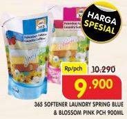 Promo Harga 365 Softener Laundry Spring Blue, Blossom Pink 900 ml - Superindo