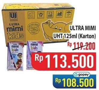 Promo Harga Ultra Mimi Susu UHT per 40 tpk 125 ml - Hypermart