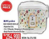 Promo Harga MIYAKO MCM-609 | Rice Cooker  - Hypermart