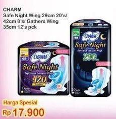 Promo Harga Charm Safe Night Wing 29cm, Gathers 42cm, Wing 35cm, Gathers 35cm 8 pcs - Indomaret