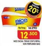 Promo Harga NICE Facial Tissue Non Perfumed 250 sheet - Superindo