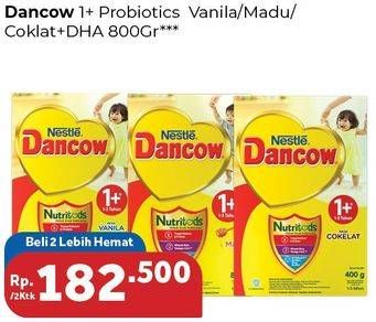 Promo Harga DANCOW Advanced Excelnutri 1 Madu, Coklat, Vanila per 2 box 800 gr - Carrefour