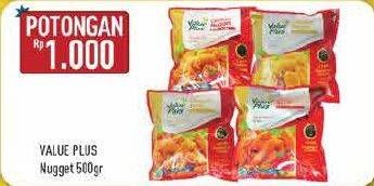 Promo Harga VALUE PLUS Chicken Nugget 500 gr - Hypermart