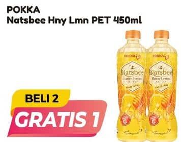 Promo Harga Pokka Natsbee Drink Honey Lemon 450 ml - Alfamart