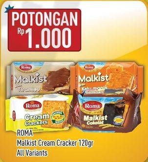 Promo Harga ROMA Malkist All Variants 120 gr - Hypermart