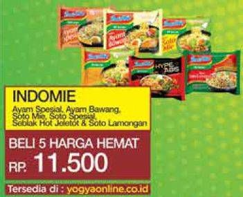 Promo Harga INDOMIE Ayam Spesial, Ayam Bawang, Soto Mie, Soto Spesial, Seblak Hot Jeletot & Soto Lamongan  - Yogya