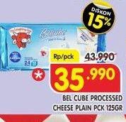 Promo Harga BELCUBE Cheese Spread Plain 125 gr - Superindo