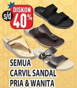 Promo Harga CARVIL Sandal/CARVIL Sandal Pria   - Hypermart
