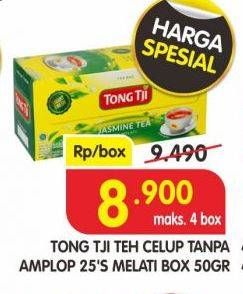 Promo Harga Tong Tji Teh Celup Melati 25 pcs - Superindo