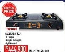 Promo Harga RINNAI RI 522C | Gas Stove  - Hypermart