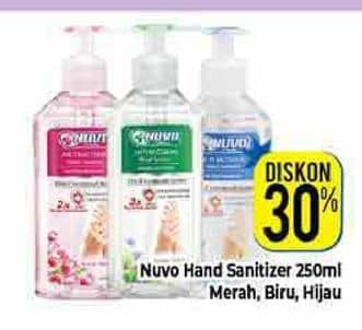 Promo Harga Nuvo Hand Sanitizer Cool Breeze, Fresh Blossom, Spring Nature 250 ml - Hypermart
