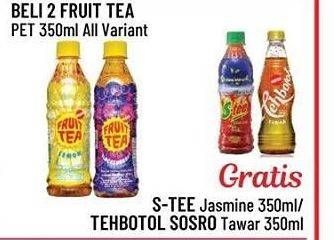 Promo Harga SOSRO Fruit Tea All Variants 350 ml - Alfamidi