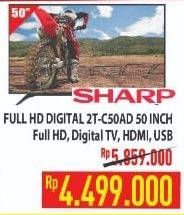 Promo Harga SHARP 2T-C50AD1i Full-HD 50"  - Hypermart