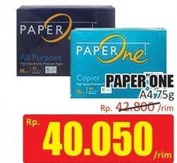 Promo Harga PAPERONE Kertas Copier A4 75 G 500 sheet - Hari Hari