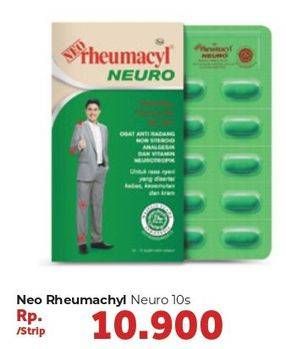 Promo Harga NEO RHEUMACYL Neuro 10 pcs - Carrefour