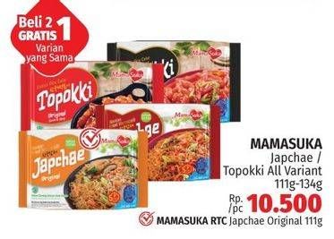 Promo Harga Mamasuka Japchae/Topokki  - LotteMart
