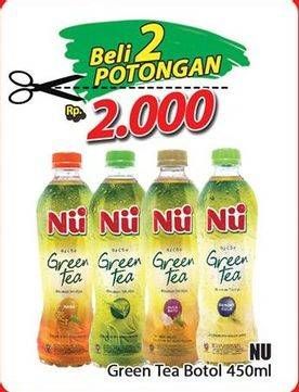 Promo Harga NU Green Tea per 2 botol 450 ml - Hari Hari