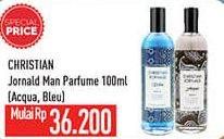 Promo Harga CHRISTIAN JORNALD Eau De Parfum Acqua, Bleu 100 ml - Hypermart