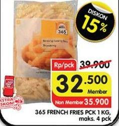 Promo Harga 365 French Fries 1000 gr - Superindo