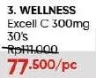 Promo Harga Wellness Excell C 300mg 30 pcs - Guardian