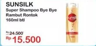 Promo Harga Sunsilk Super Shampoo Bye Bye Rambut Rontok 160 ml - Indomaret