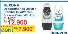 Promo Harga Deo Roll On Men/Women 45ml  - Indomaret