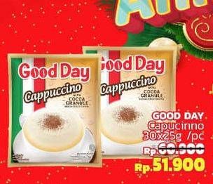 Promo Harga Good Day Cappuccino per 30 sachet 25 gr - LotteMart