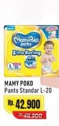 Promo Harga Mamy Poko Pants Xtra Kering L20 20 pcs - Alfamart