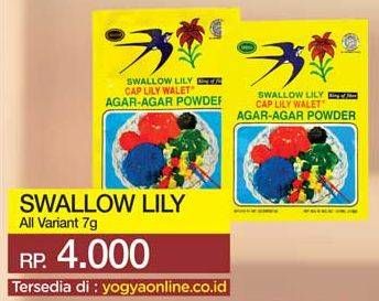 Promo Harga SWALLOW Lily Agar-Agar Powder All Variants 7 gr - Yogya