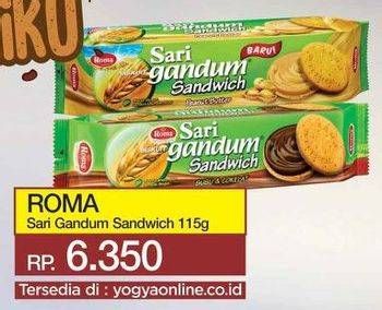Promo Harga ROMA Sandwich 115 gr - Yogya